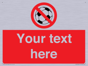 Custom No Ball Games Sign